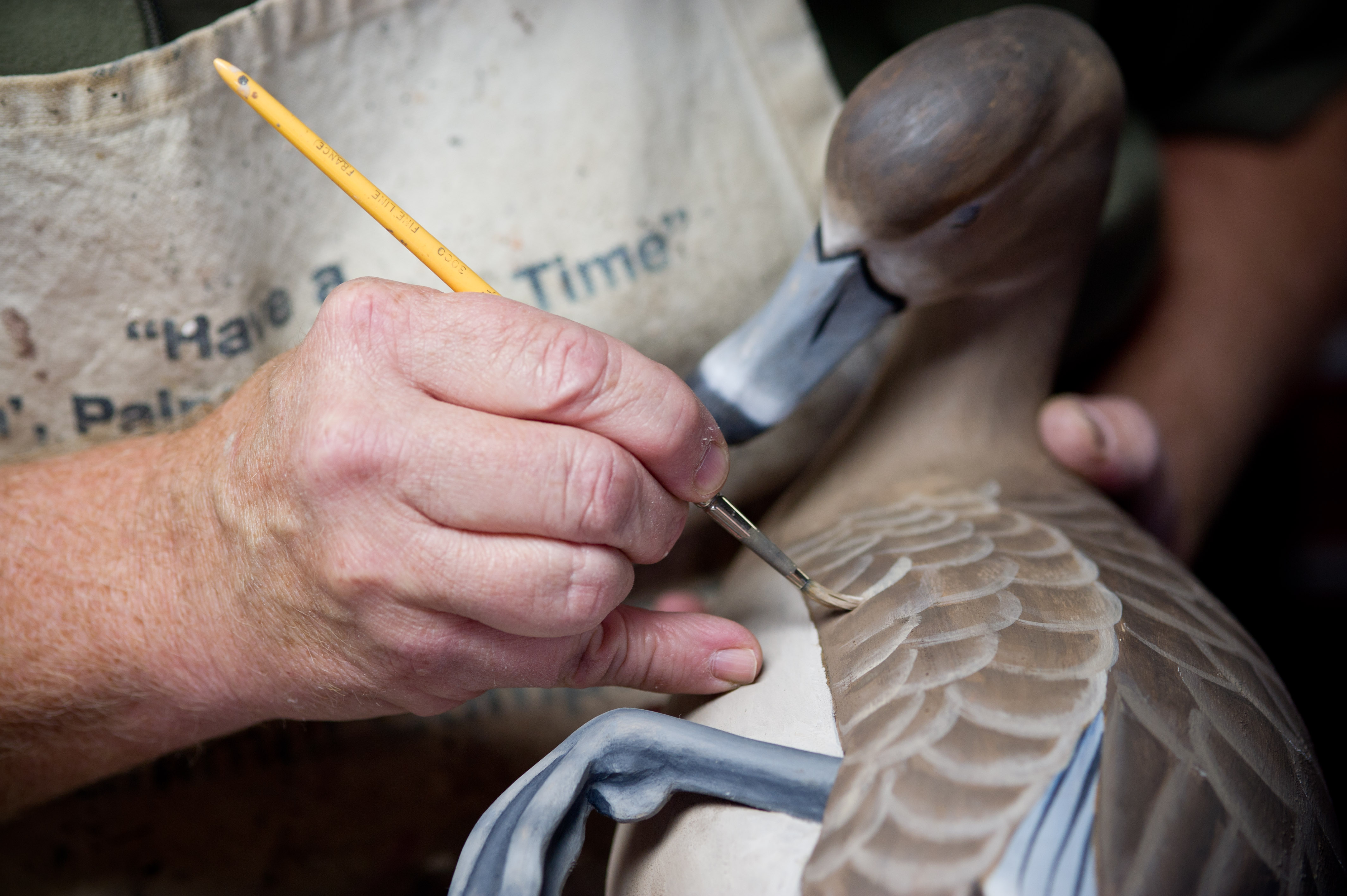 Decoy Carver Rich Smoker, Marion Maryland painting decoy