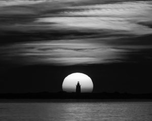 Amateur- 3rd in Category- Black and white- Sunrise Silhouette by Marta Nammack