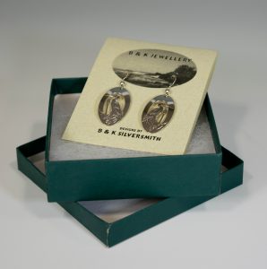 2021 Benefit Auction Item Sterling Silver Great Blue Heron Earrings By B K Silversmith Version 1